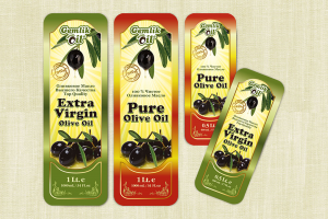 Логотип и этикетки для оливкового масла