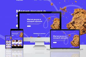 Одностраничный сайт заказа печенья "Frendy Cookies"