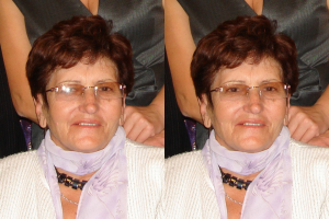 удаление бликов с очков