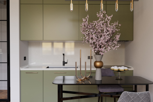 Оливковый интерьер