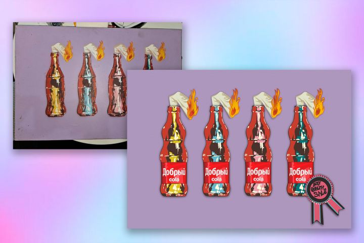 Отрисовка в векторе по фото или любому изображению, векторная графика - 5477640