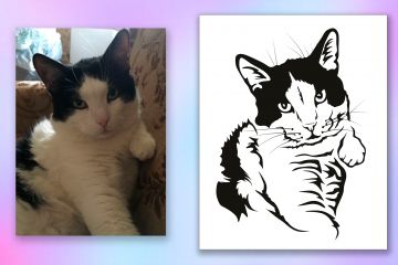 Портрет по фото вашего питомца, портрет в векторе ина заказ