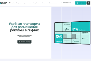 Реклама в лифте