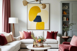 гостиная в стиле фьюжн