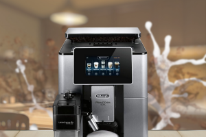 Рекламный макет для автоматической кофемашины DeLonghi