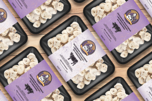 Разработка этикетки для "Крафтовых пельменей"