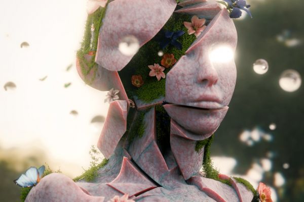 Футуристичная обложка в 3D