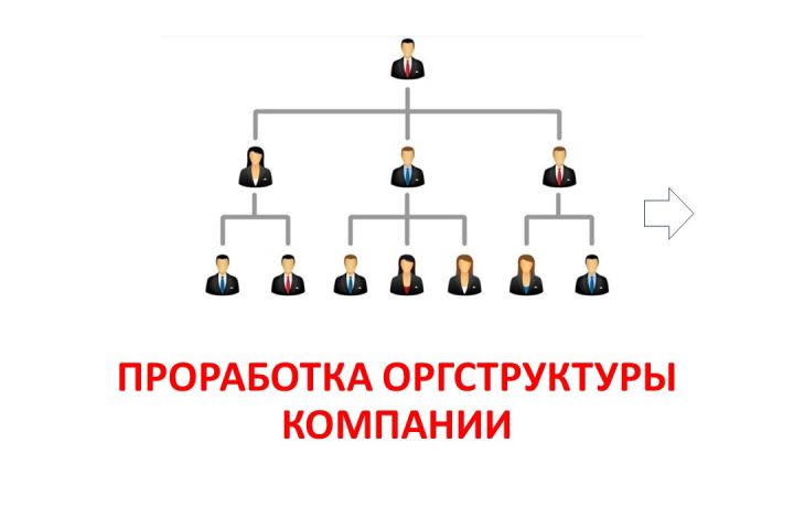 Проработка оргструктуры компании. Прорисовка оргсхемы - 5480529