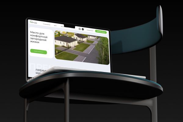 Сайт-визитка коттеджного поселка