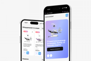 Интернет-магазин для поставщика стоматологического оборудования Novgodent