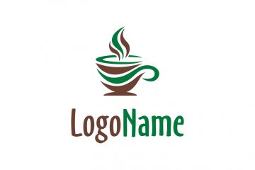 Логотип "Чашка чая-кофе"