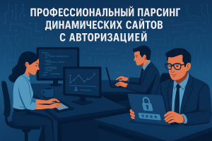 Профессиональный парсинг динамических сайтов с авторизацией