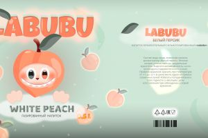 этикетка в стиле лабубу