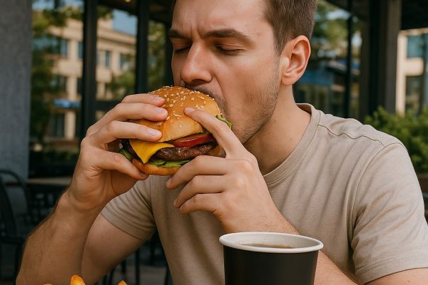 Реклама ресторана быстрого питания