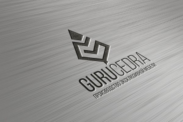 Логотип для деревообрабатывающей мастерской "GURUCEDRA"