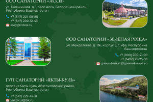 Брошюра для Фонда Защитники Отечества г. Стерлитамак, о различных санаториях