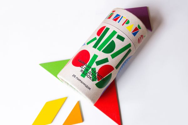 Дизайн упаковки чайного напитк адля детей "Чай играй"