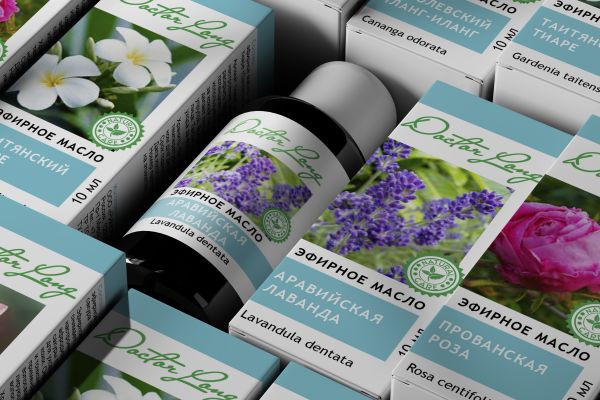 Дизайн упаковки для эфирных масел ТМ "Dr Long"