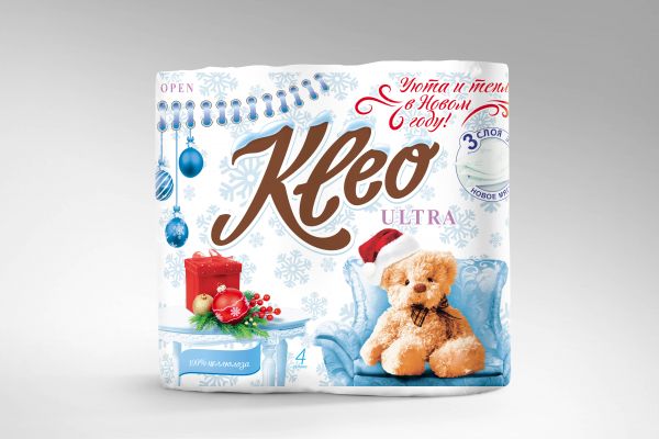Брендинг средств бумажной гигиены "Kleo"