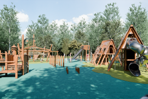 Визуализация детской спортивной площадки (новая концепция)