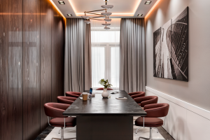 Моделирование и визуализация интерьера офиса 125 кв.м.