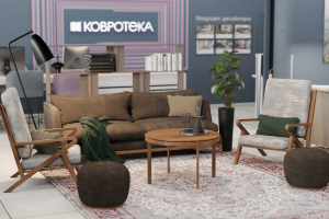Дизайн шоурума "KOVROTEKA" г. Москва