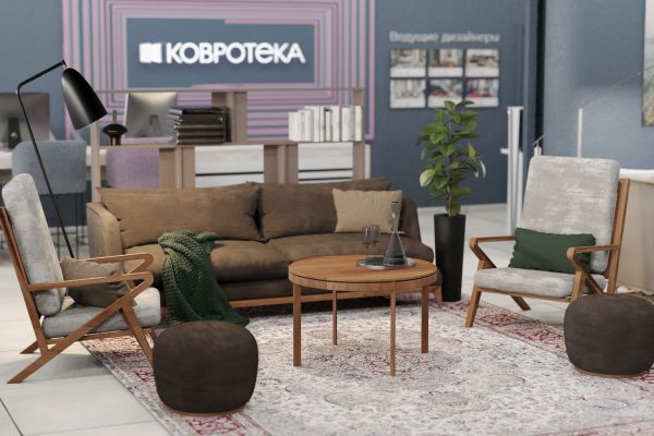 Дизайн шоурума "KOVROTEKA" г. Москва