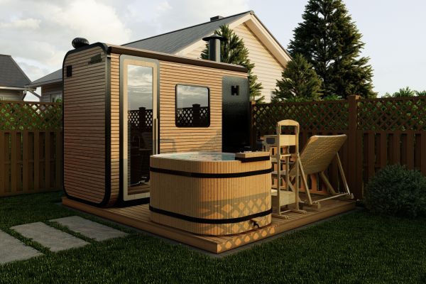 Визуализация мобильного банного комплекса