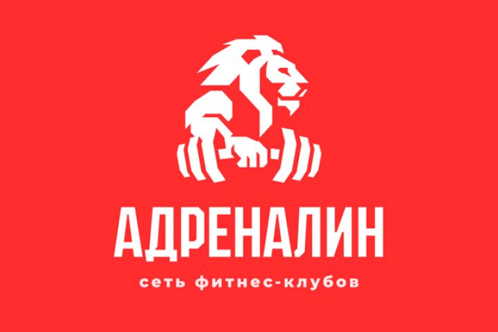 Разработка логотипа для сети фитнес-клубов Адреналин