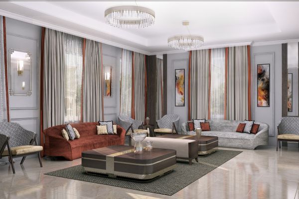 Интерьер виллы (гостиная). ОАЭ, Дубай, Palm Jumeirah