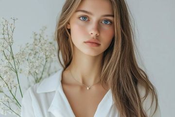 Портрет, молодая девушка, блондинка