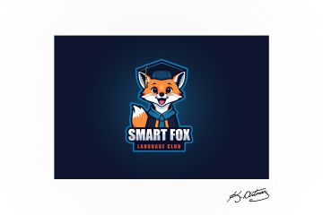 Логотип-маскот "SMART FOX"