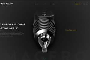 Разработка дизайна сайта для тату оборудования