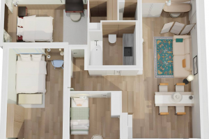 Визуализация вид сверху