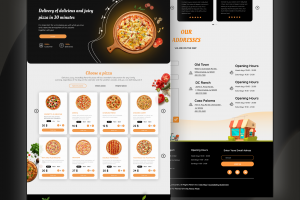 Разработка дизайна сайта по доставке пиццы