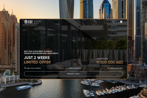 Одностраничный сайт для агентства недвижимости в Дубае