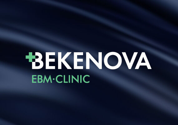 Логотип и стиль для EMB клиники Bekenova