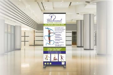 Дизайн ролл ап (roll up) односторонний