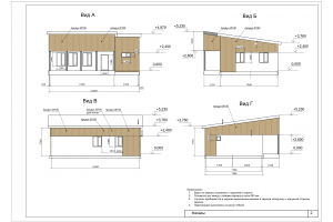 Проект одноэтажного загородного каркасного дома