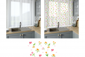 Разработка паттерна для магазина штор в летней тематике