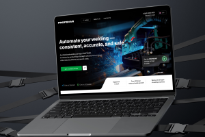 Варианты дизайна HERO-секции для промышленной сварочной автоматизации