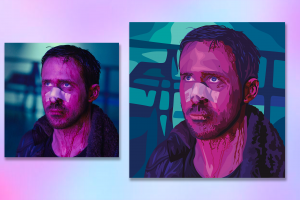 Векторный портрет по фото