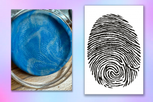 Отрисовка в векторе отпечатка пальца