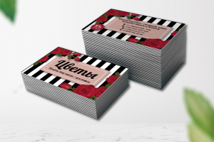 Визитка Цветы