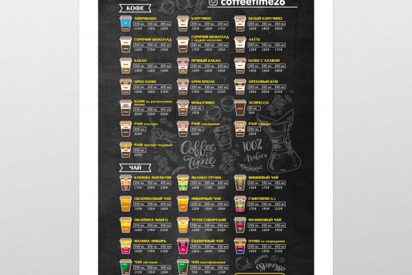 Плакат кофе