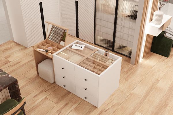 Комод со скрытым туалетным столиком