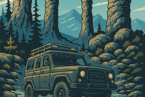 Постер для OFFROAD коллектива.