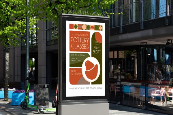 Дизайн баннера для мастер-класса по гончарному делу.