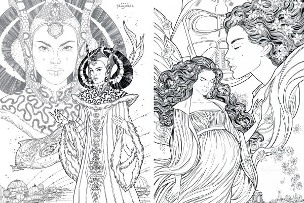 Контурные иллюстрации по "Звездным войнам"