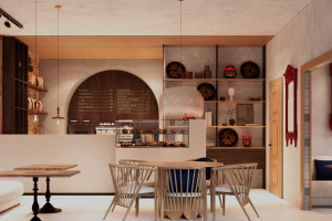 Столовая "Матрешка", на территории детского лагеря "Белые скалы"